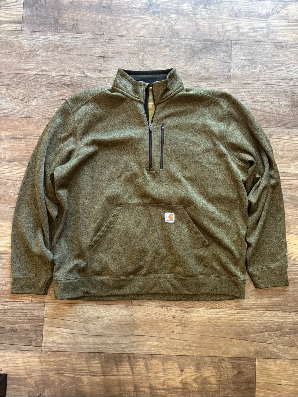 Carhartt Force Extremes Olive Half Zip Sweatshirt Pullover Mens 2XL